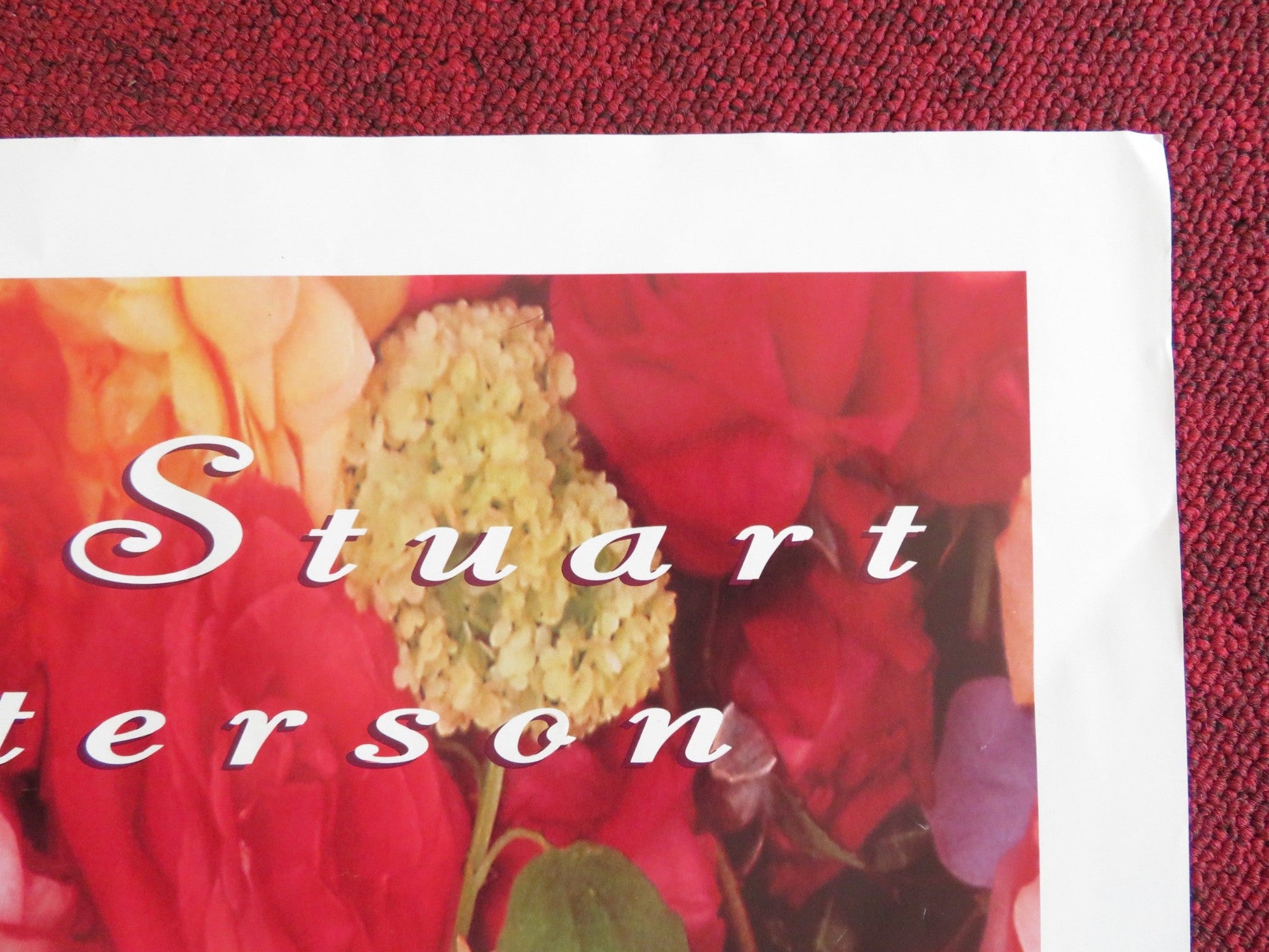 BED OF ROSES FOLDED US ONE SHEET POSTER CHRISTIAN SLATER MARY MASTERSON 1996 Rendezvous Cinema Movie posters