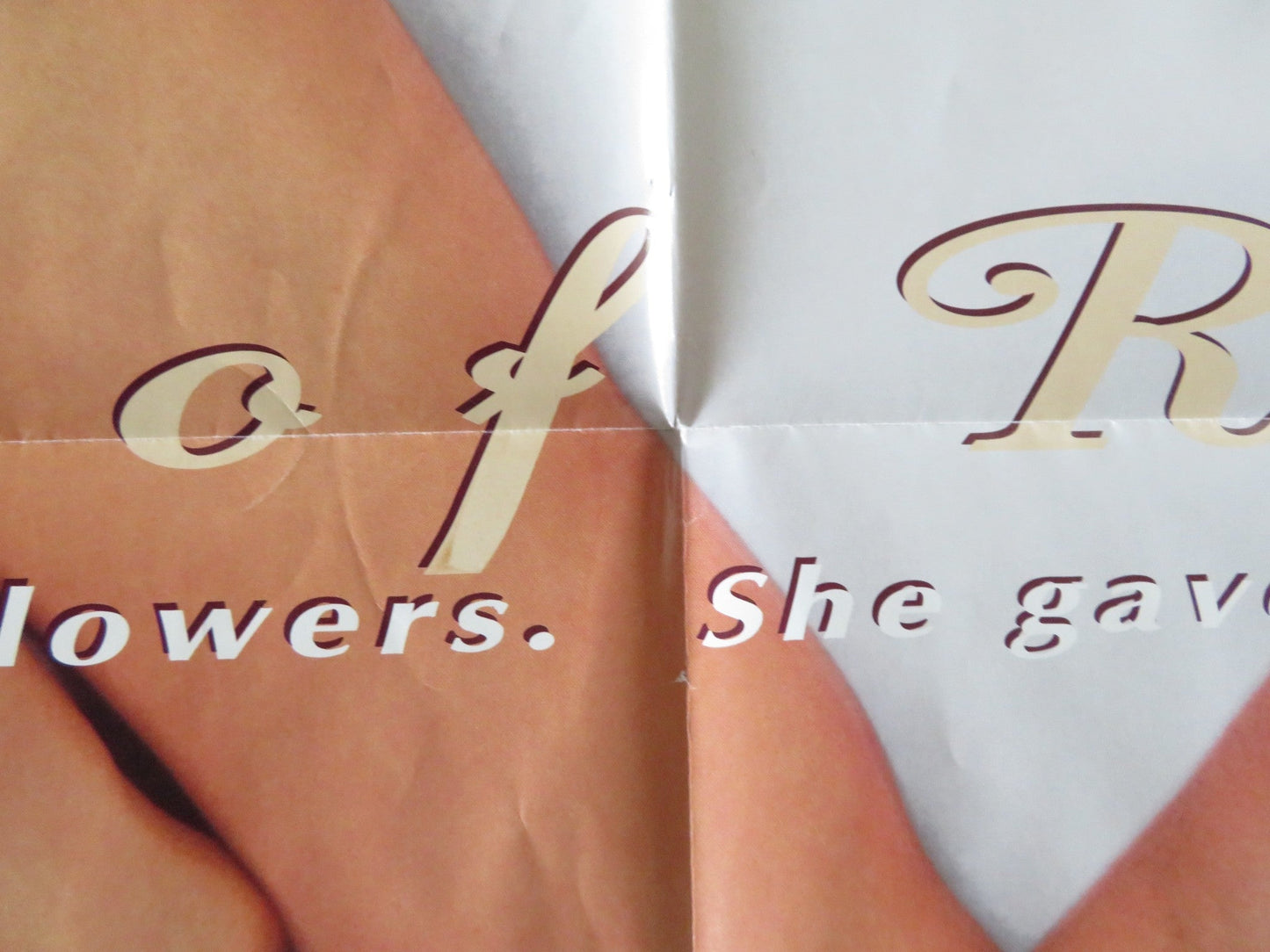 BED OF ROSES FOLDED US ONE SHEET POSTER CHRISTIAN SLATER MARY MASTERSON 1996 Rendezvous Cinema Movie posters