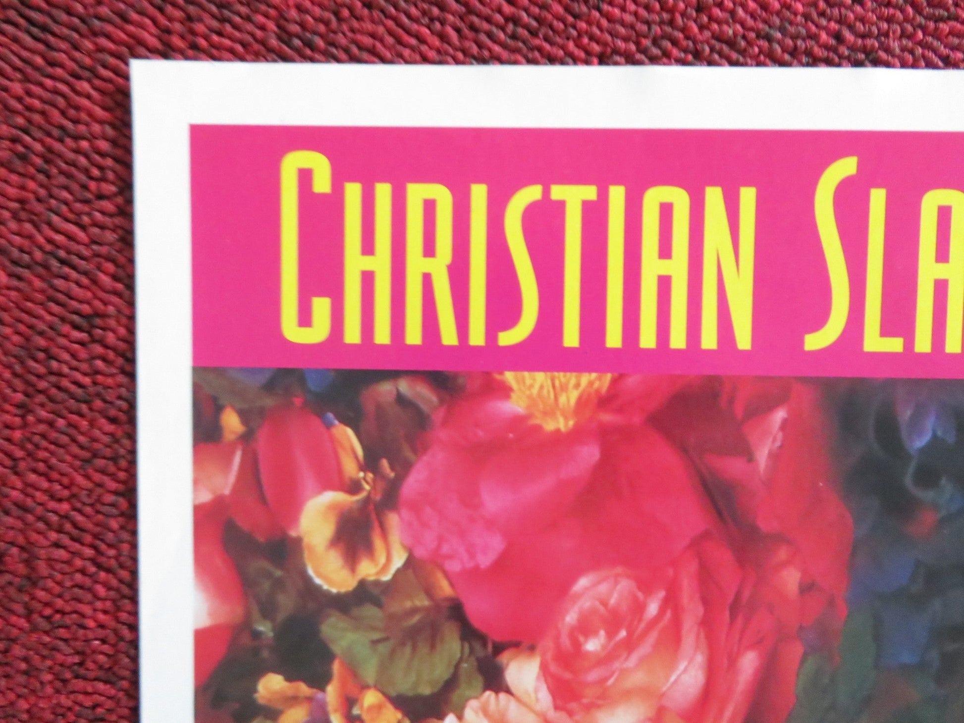 BED OF ROSES VHS POSTER ROLLED CHRISTIAN SLATER MARY STUART MASTERSON 1996 Rendezvous Cinema Movie posters