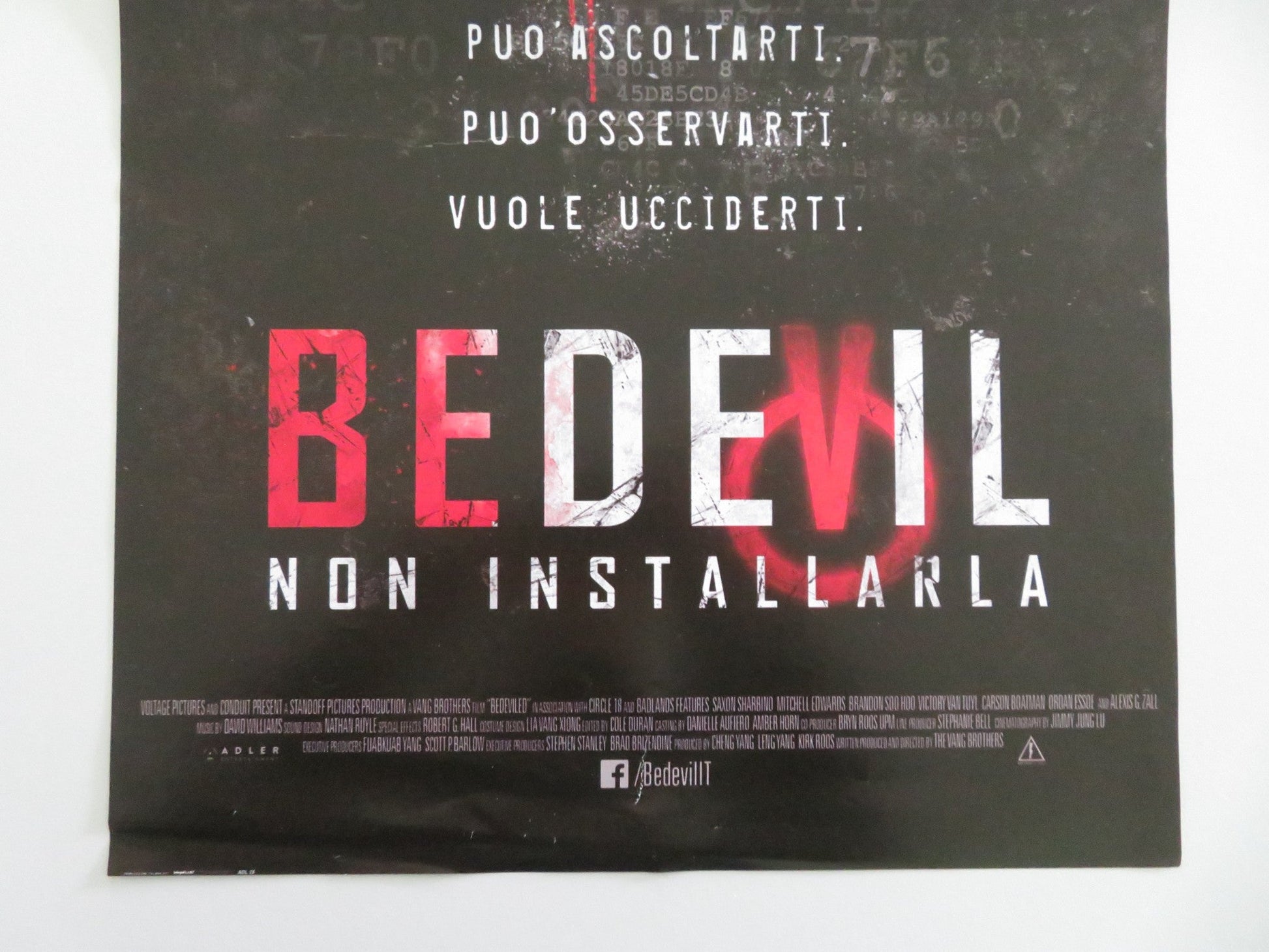 Bedevil - Non installarla Italian Locandina Poster Saxon Sharbino 2016 Movie posters