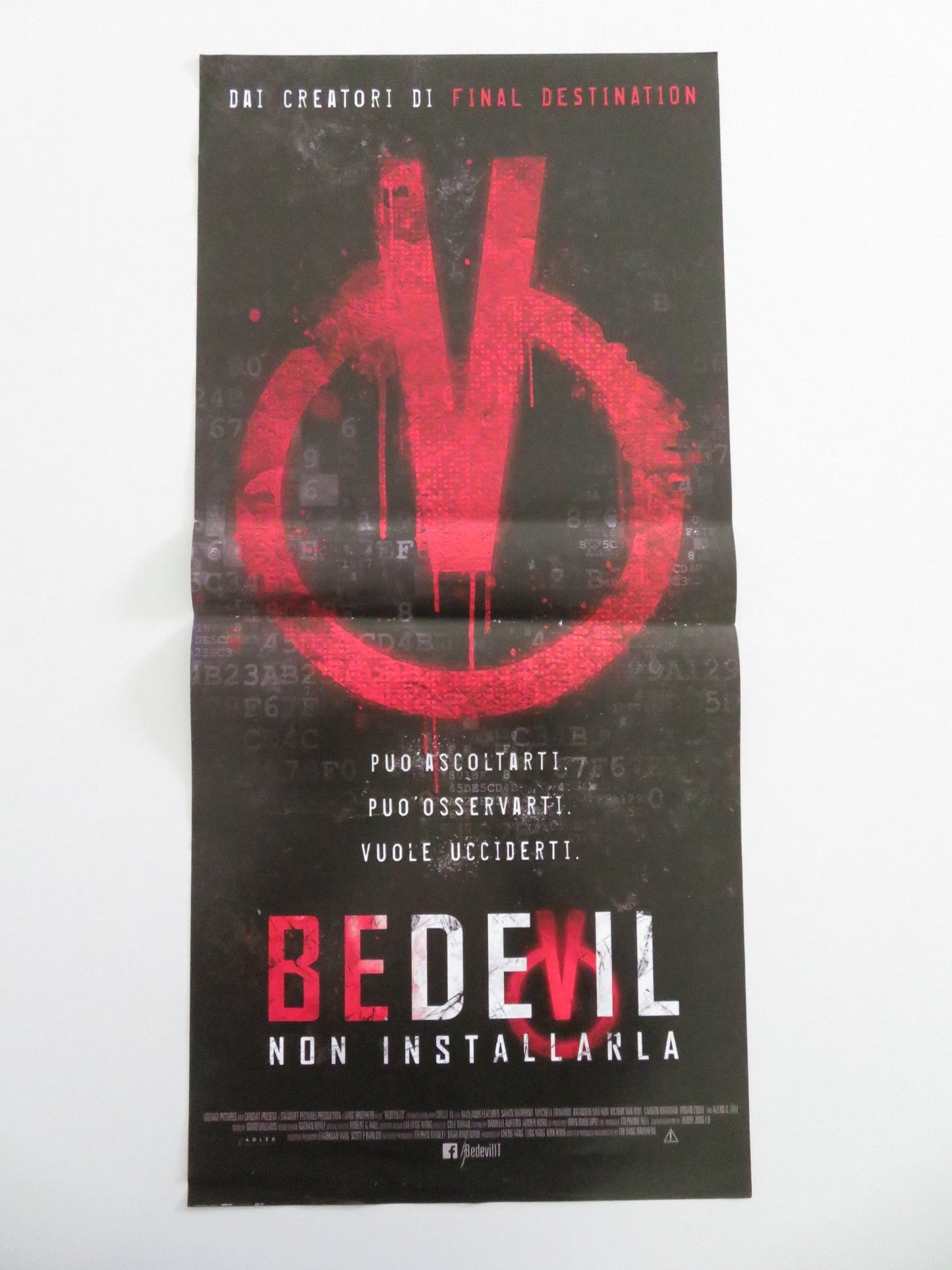 Bedevil - Non installarla Italian Locandina Poster Saxon Sharbino 2016 Movie posters