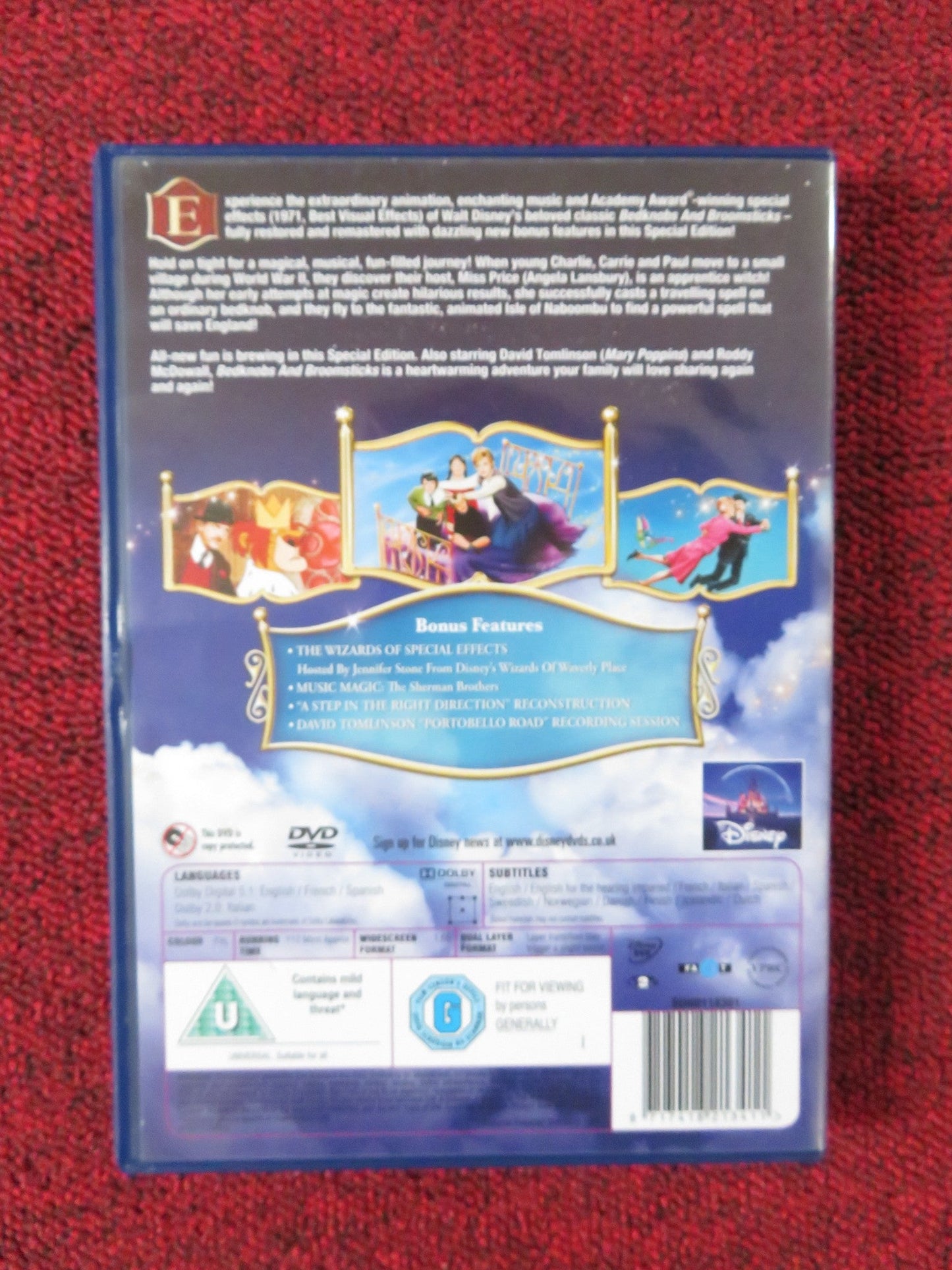 BEDKNOBS AND BROOMSTICKS (DVD) DISNEY ANGELA LANSBURY 1971 REGION 2 Rendezvous Cinema Movie posters