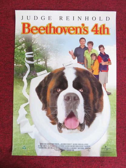BEETHOVEN'S 4TH VHS VIDEO POSTER JUDGE REINHOLD JULIA SWEENEY 2001 Rendezvous Cinema Movie posters