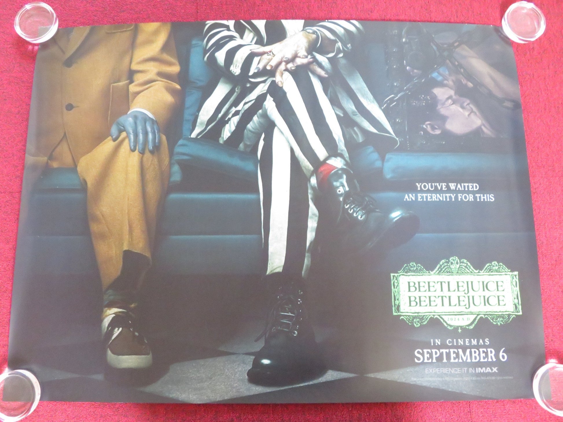 BEETLEJUICE BEETLEJUICE - A UK QUAD ROLLED POSTER MICHAEL KEATON W. RYDER 2024 Rendezvous Cinema Movie posters