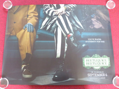 BEETLEJUICE BEETLEJUICE - A UK QUAD ROLLED POSTER MICHAEL KEATON W. RYDER 2024 Rendezvous Cinema Movie posters
