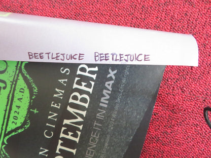 BEETLEJUICE BEETLEJUICE - A UK QUAD ROLLED POSTER MICHAEL KEATON W. RYDER 2024 Rendezvous Cinema Movie posters