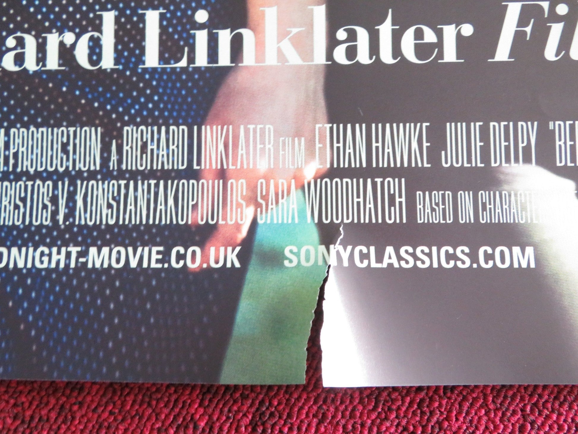 BEFORE MIDNIGHT UK QUAD ROLLED POSTER ETHAN HAWKE JULIE DELPY 2013 Rendezvous Cinema Movie posters