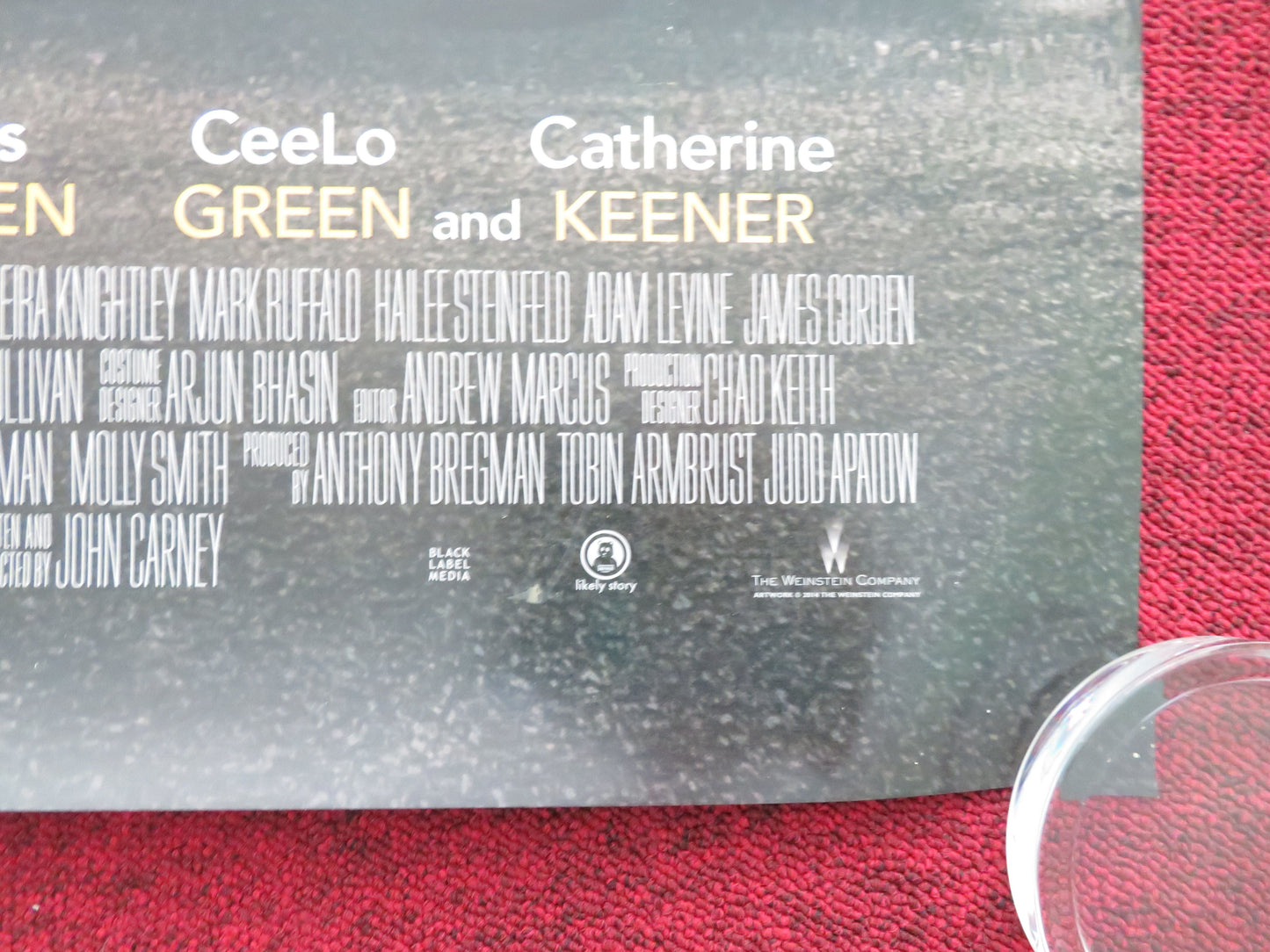 Begin Again US One Sheet Rolled Poster Keira Knightley Mark Ruffalo 2013 Movie posters