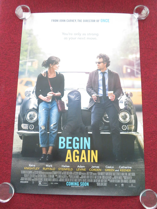 Begin Again US One Sheet Rolled Poster Keira Knightley Mark Ruffalo 2013 Movie posters