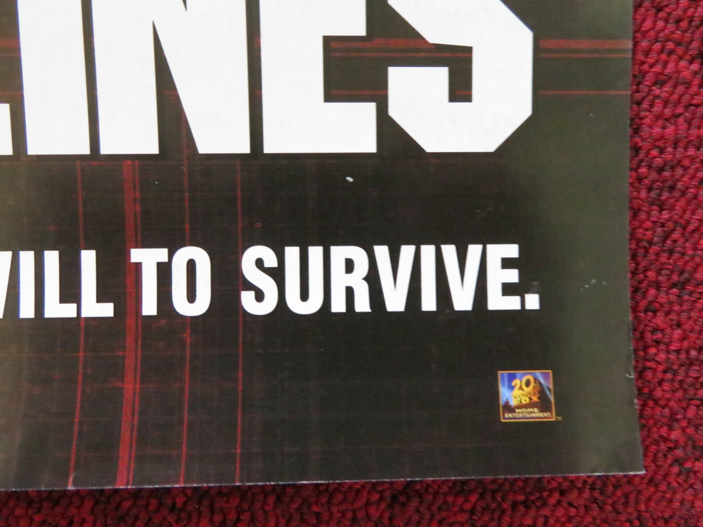 BEHIND ENEMY LINES VHS VIDEO POSTER OWEN WILSON GENE HACKMAN 2001 Rendezvous Cinema Movie posters