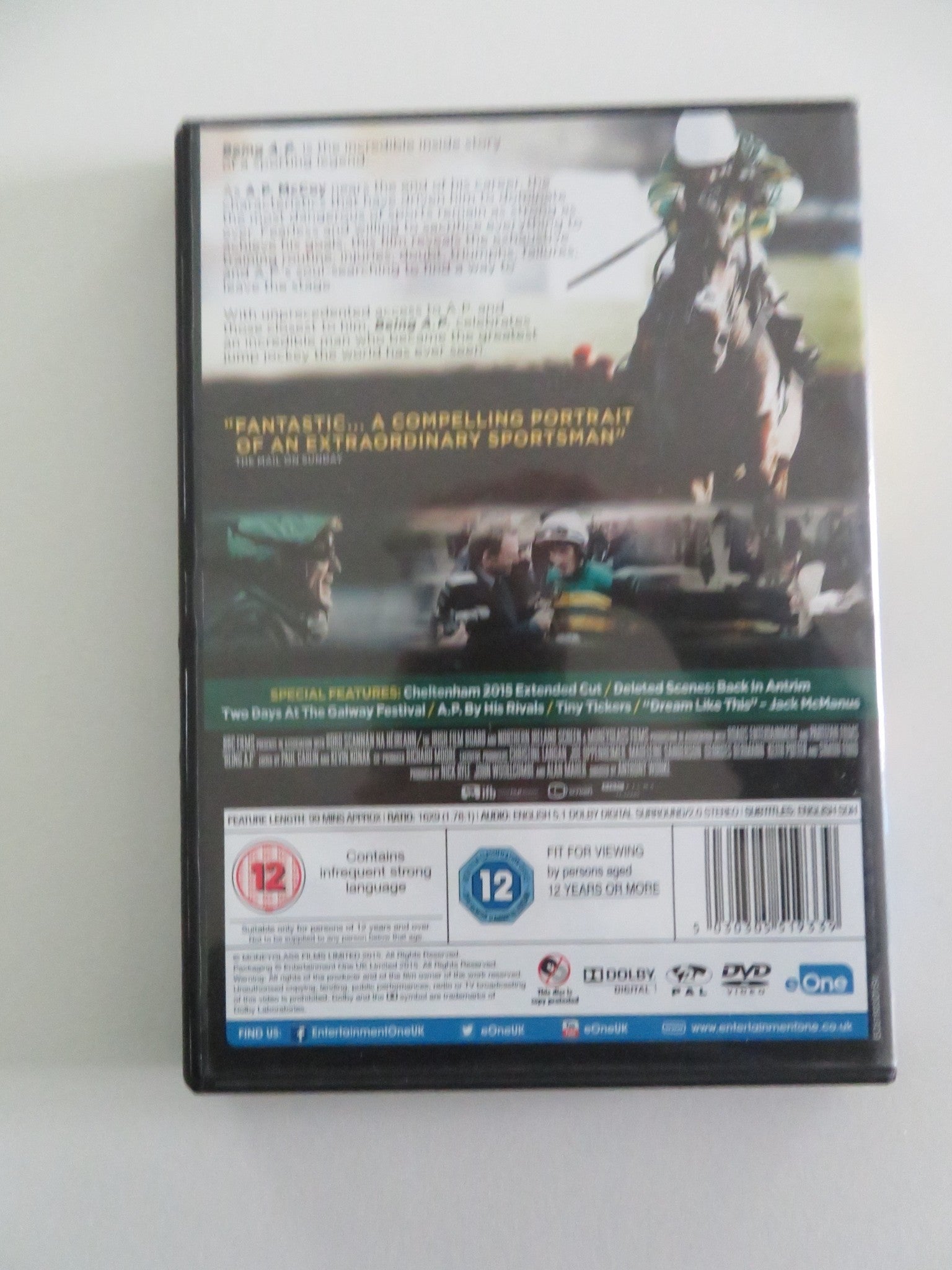 BEING A. P. (DVD) A. P. MCCOY TONY MCCOY 2015 REGION 2 Movie posters