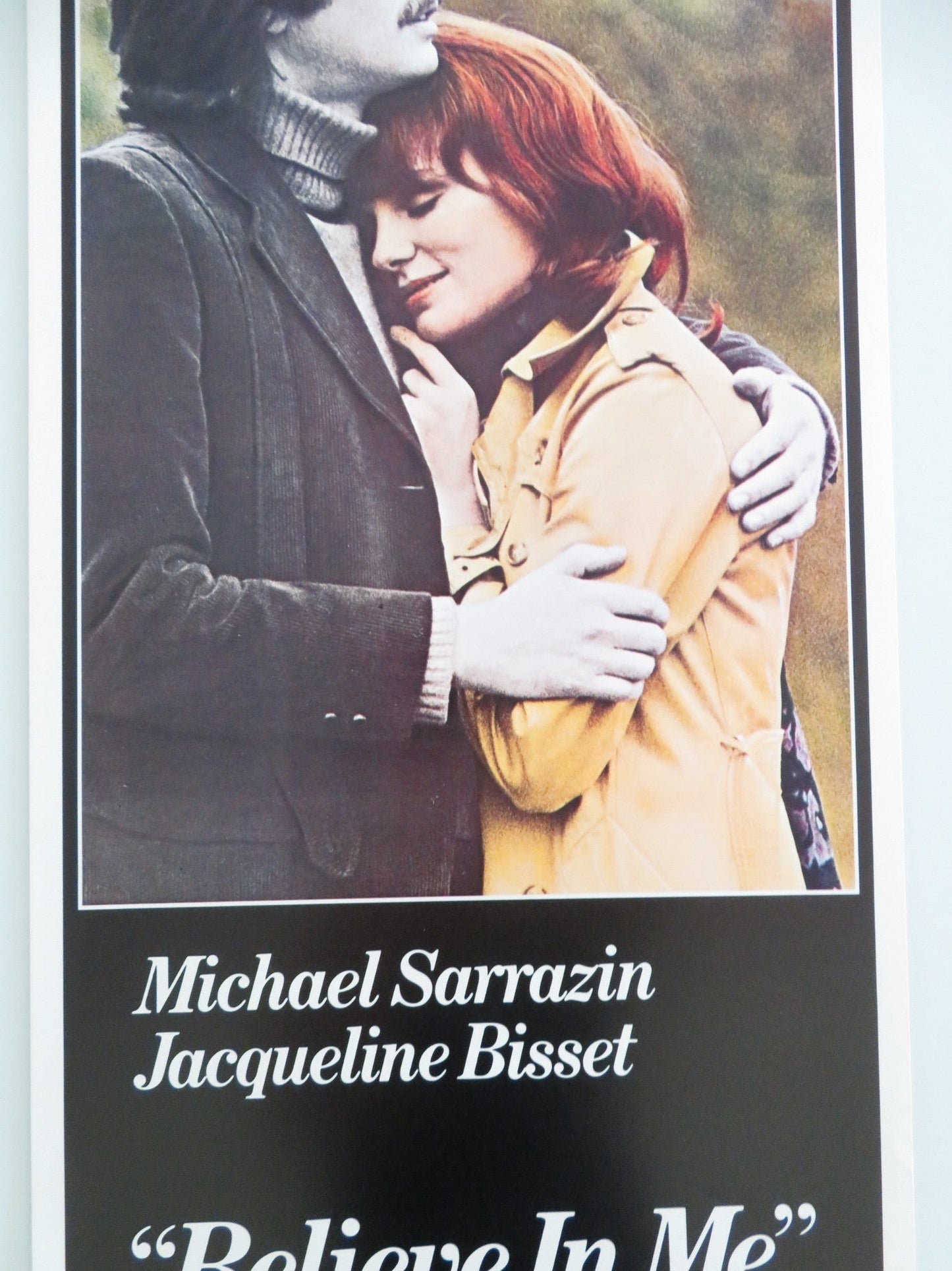 Believe in Me US Insert Poster Michael Sarrazin Jacqueline Bisset 1971 Movie posters