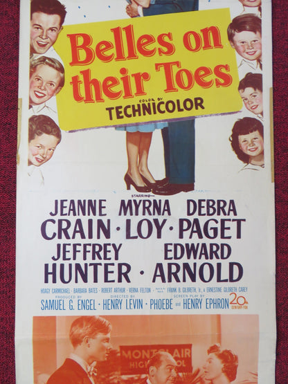 BELLES ON THEIR TOES US INSERT POSTER JEANNE CRAIN MYRNA LOY 1952 Rendezvous Cinema Movie posters