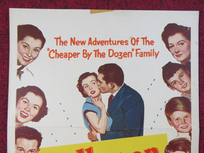 BELLES ON THEIR TOES US INSERT POSTER JEANNE CRAIN MYRNA LOY 1952 Rendezvous Cinema Movie posters