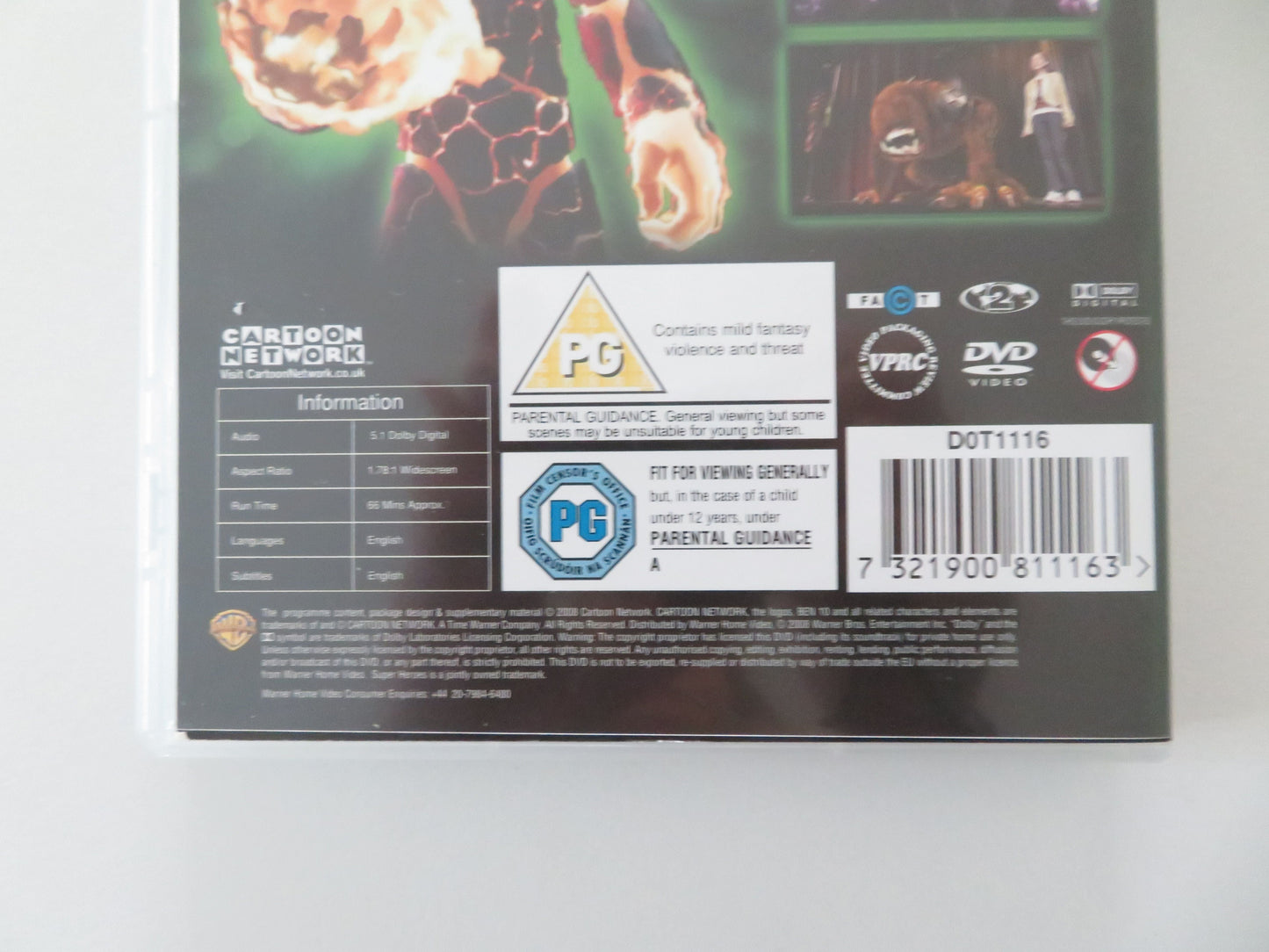 Ben 10: Race Against Time (DVD) Graham Phillips Christien Anholt 2007 Region 2 Movie posters