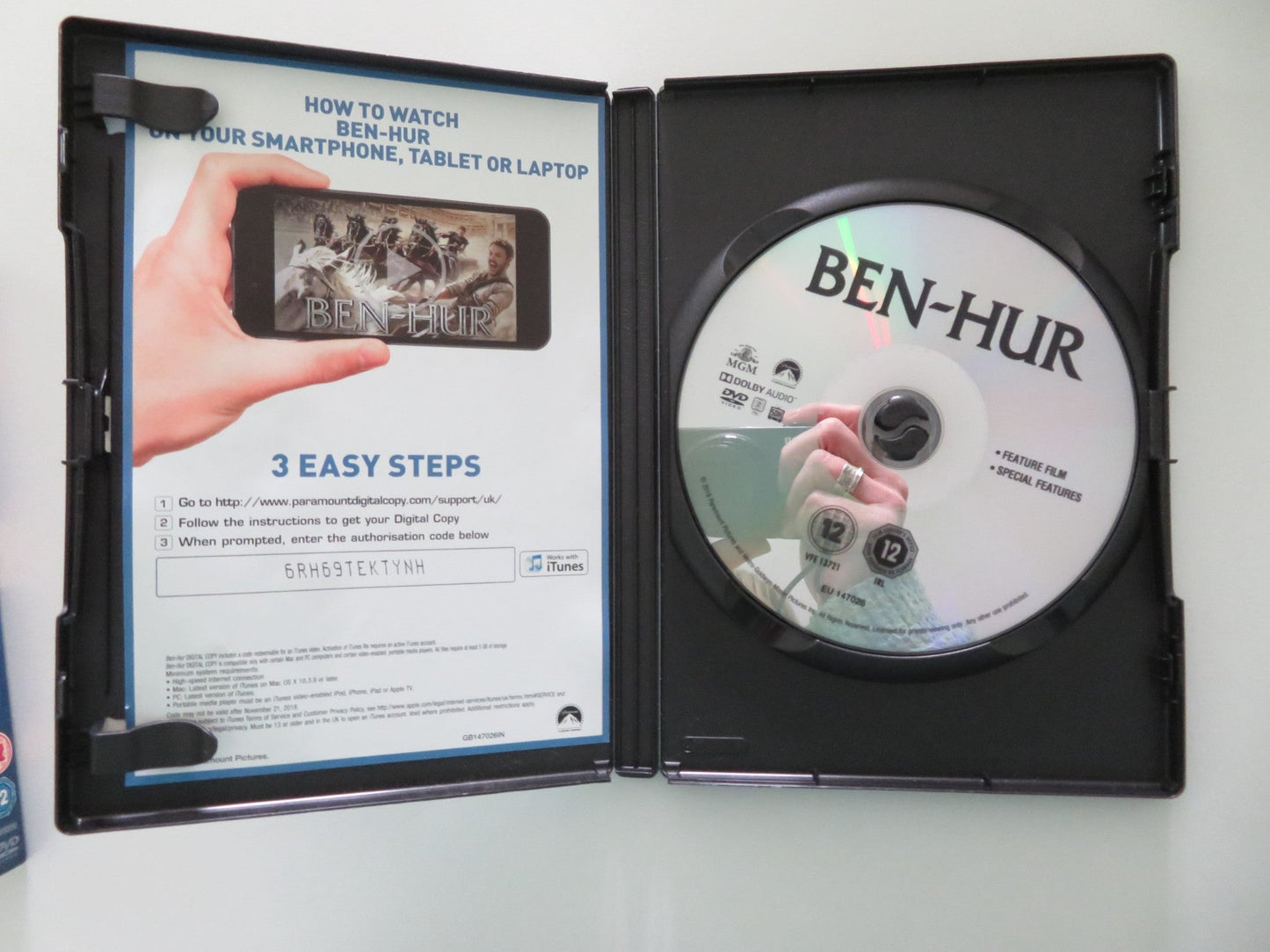 Ben - Hur (DVD) Jack Huston Toby Kebbell 2016 Region 2 Movie posters