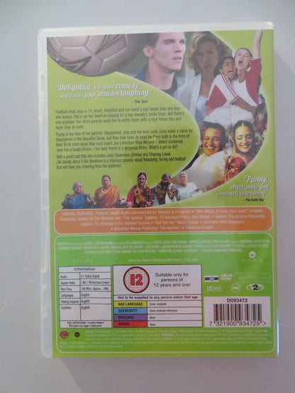 BEND IT LIKE BECKHAM (DVD) KEIRA KNIGHTLEY PARMINDER NAGRA 2002 REGION 2 Movie posters
