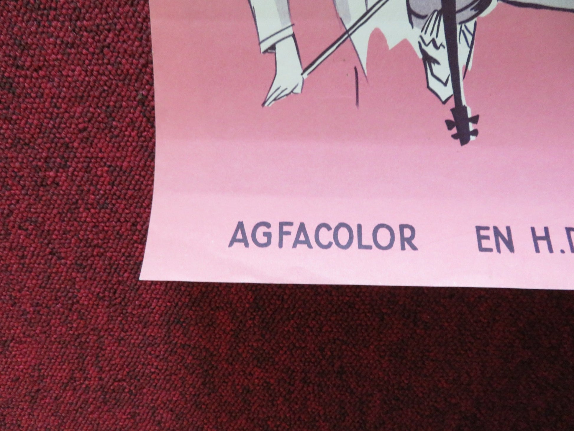 BENEATH THE PALMS ON THE BLUE SEA DANISH POSTER ROLLED BIBI JOHNS 1958 Rendezvous Cinema Movie posters