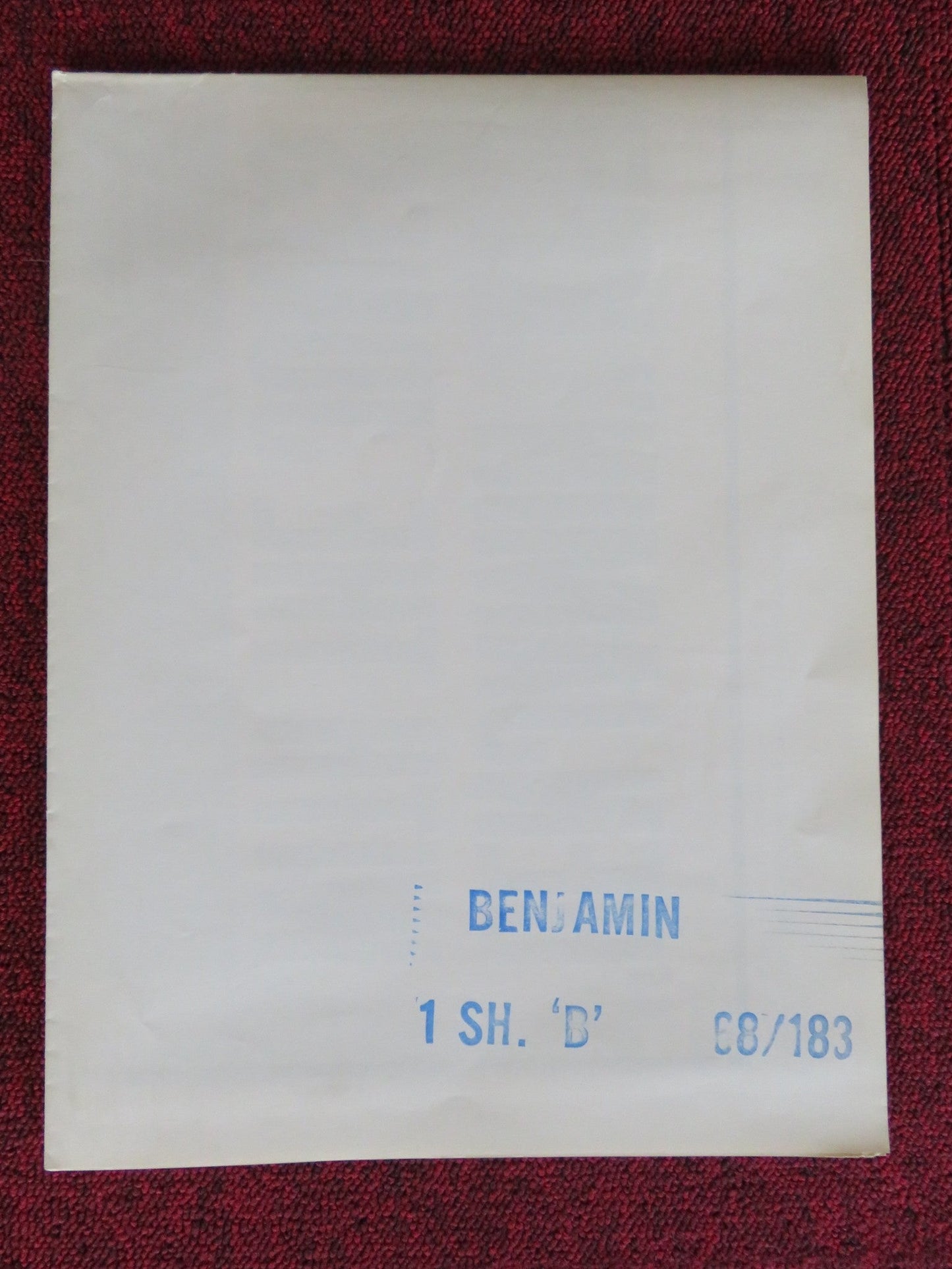 BENJAMIN - B FOLDED US ONE SHEET POSTER MICHELE MORGAN CATHERIN DENEUVE 1968 Rendezvous Cinema Movie posters