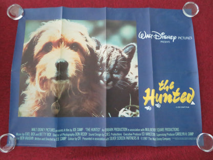 Benji the Hunted UK Quad Rolled Poster Disney Frank Inn Red Steagall 1987 Movie posters
