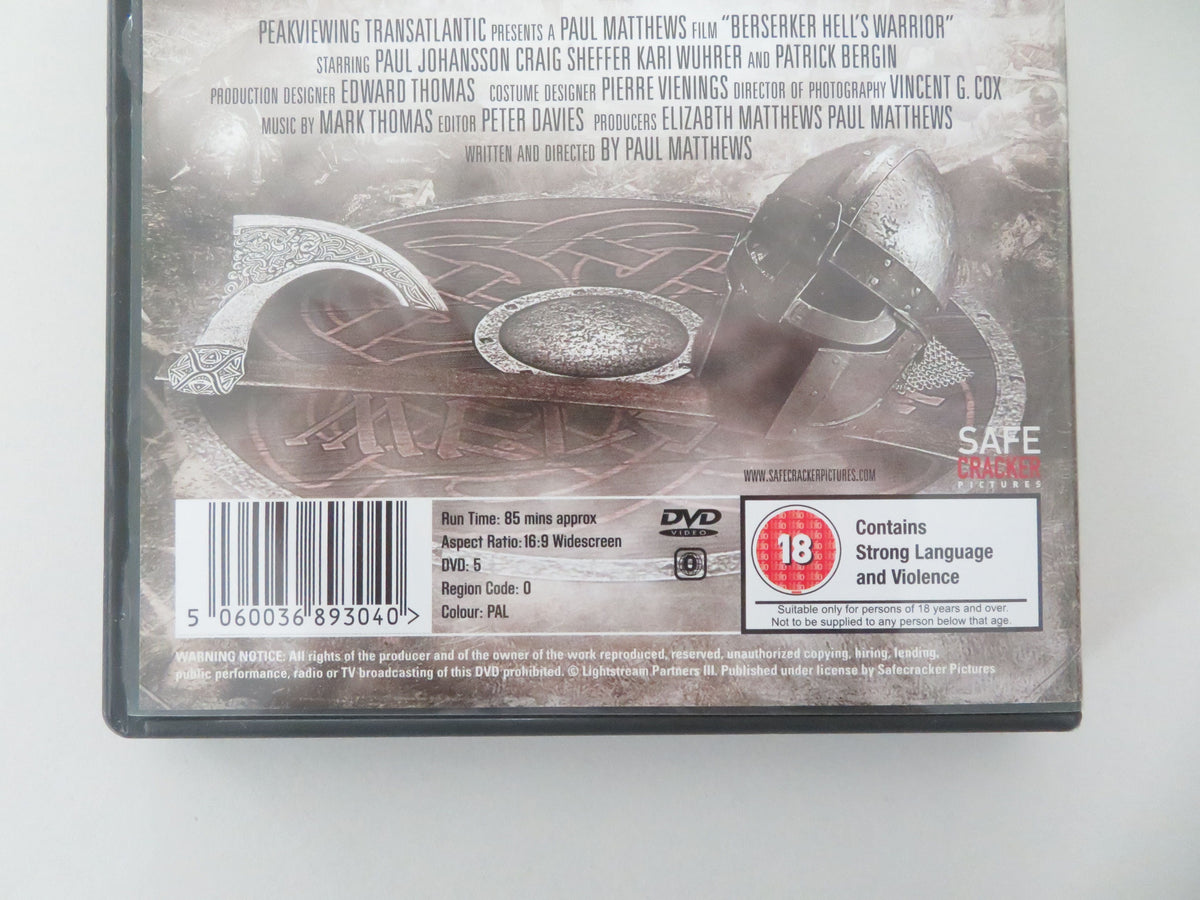 Berserker (DVD) Paul Johansson Craig Sheffer Kari Wuhrer 2004 Region 0 Movie posters