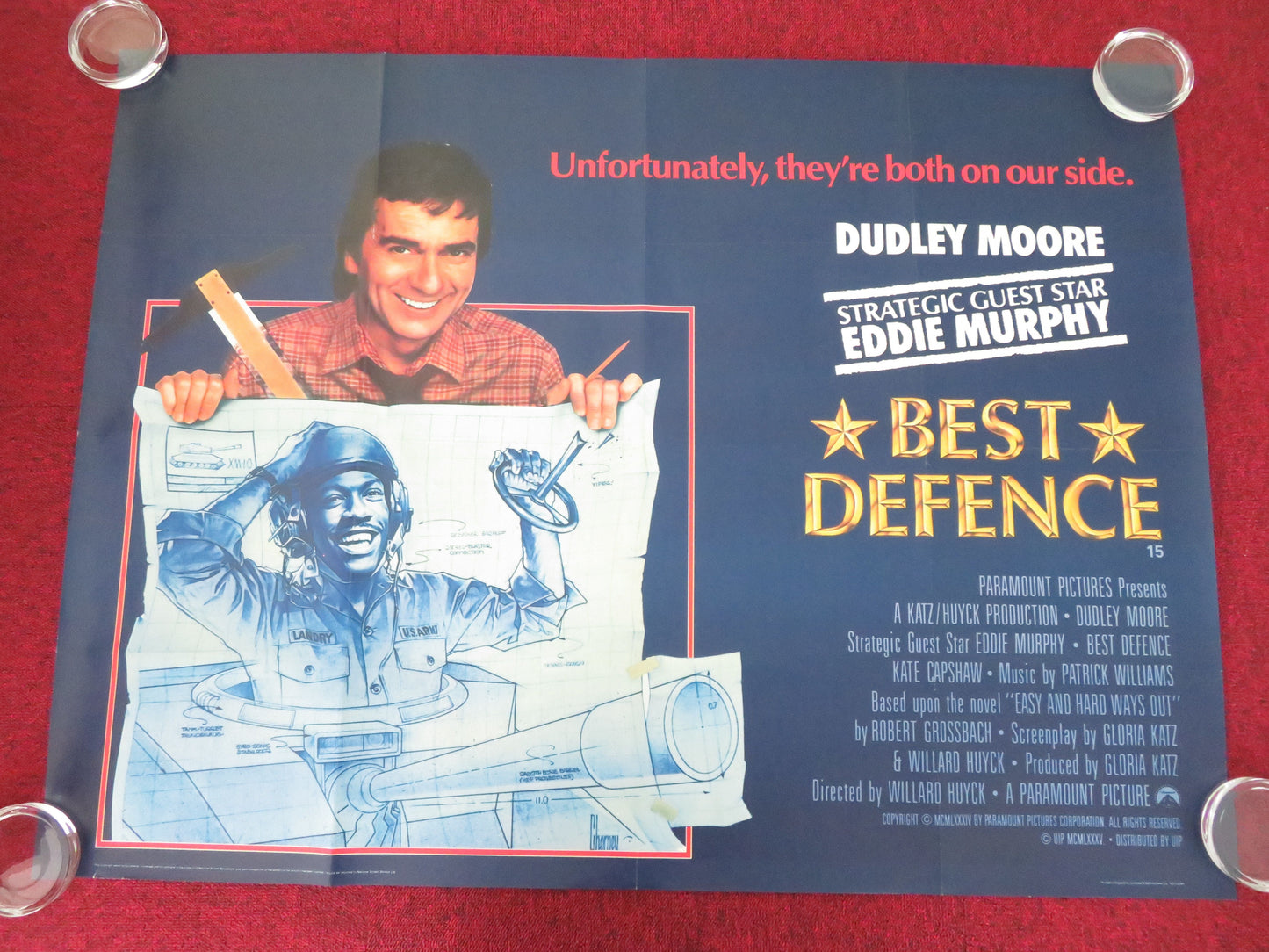 Best Defence UK Quad Rolled Poster Dudley Moore Eddie Murphy 1984 Movie posters