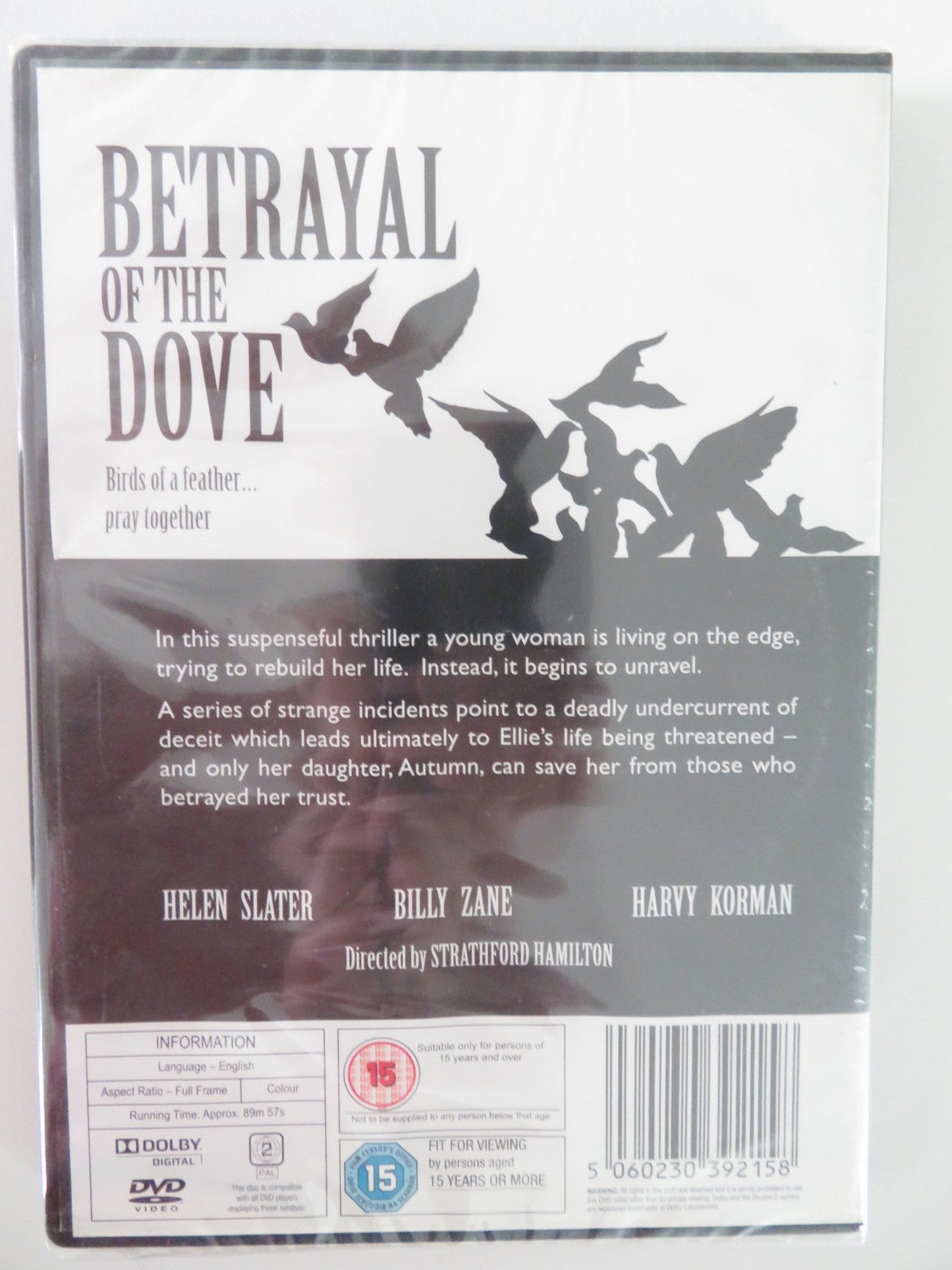 BETRAYAL OF THE DOVE (DVD) HELEN SLATER BILLY ZANE 1993 REGION 2 Movie posters