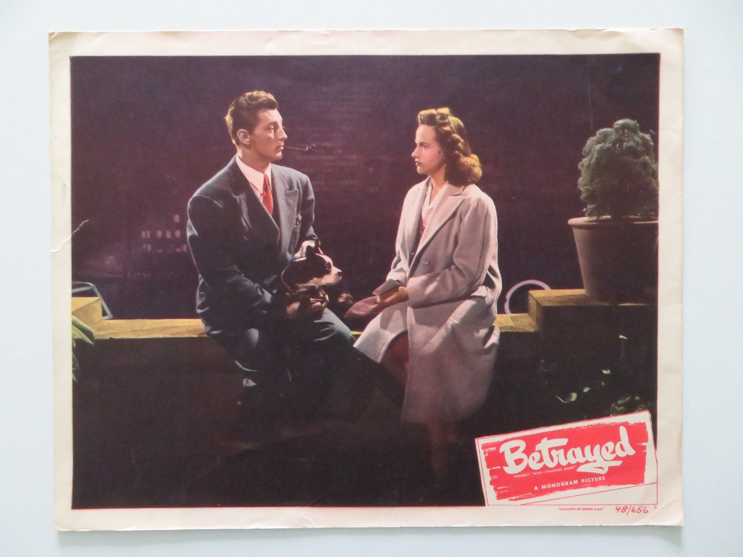 BETRAYED - #5 US LOBBY CARD ROBERT MITCHUM DEAN JAGGER 1948 Rendezvous Cinema Movie posters