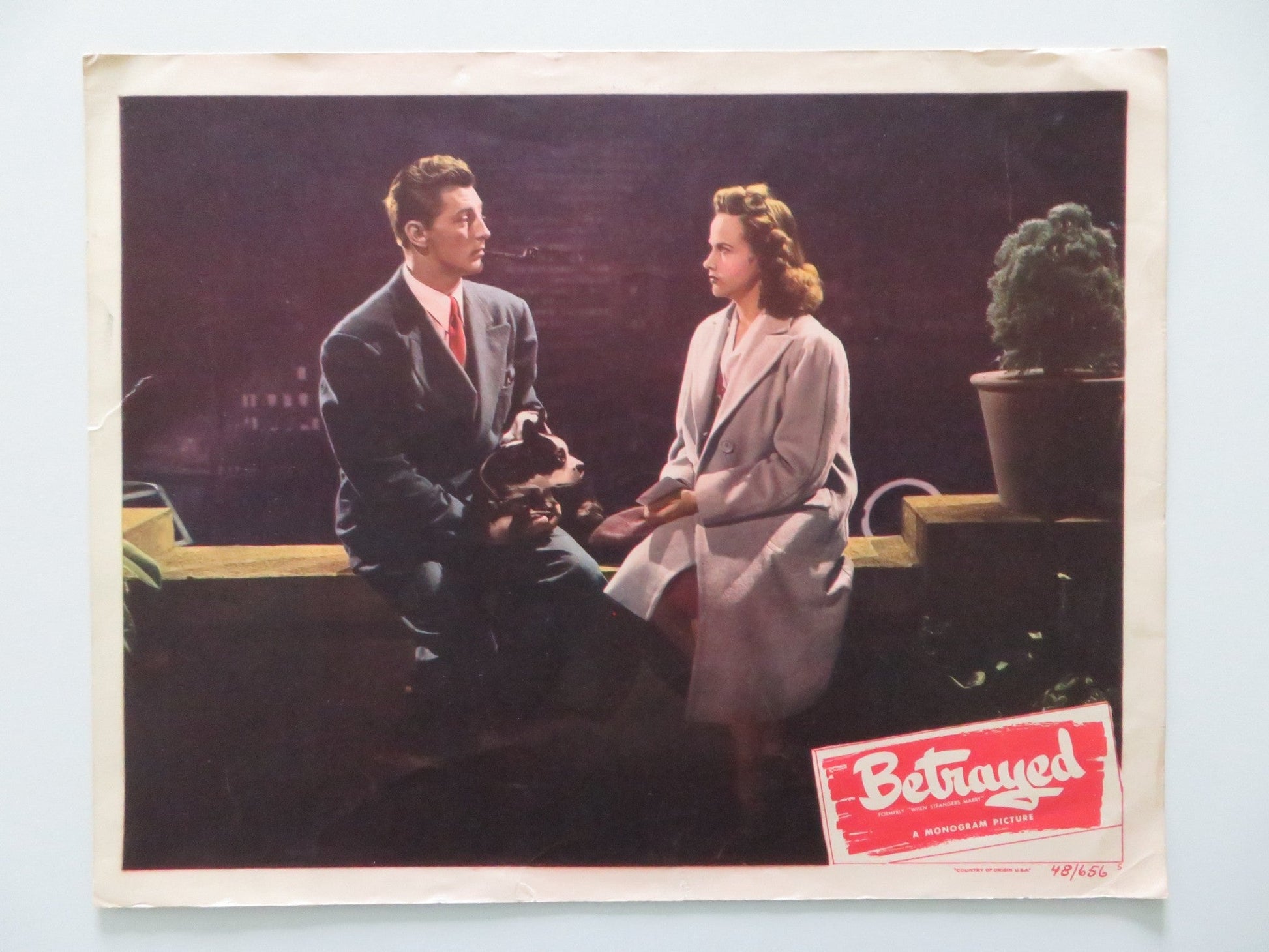 BETRAYED - #5 US LOBBY CARD ROBERT MITCHUM DEAN JAGGER 1948 Rendezvous Cinema Movie posters