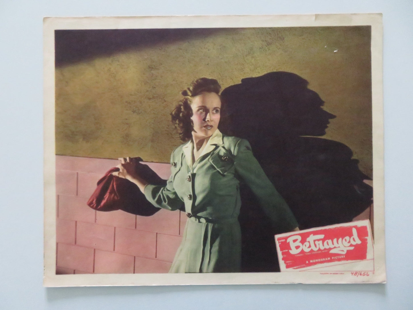 BETRAYED - #6 US LOBBY CARD ROBERT MITCHUM DEAN JAGGER 1948 Rendezvous Cinema Movie posters