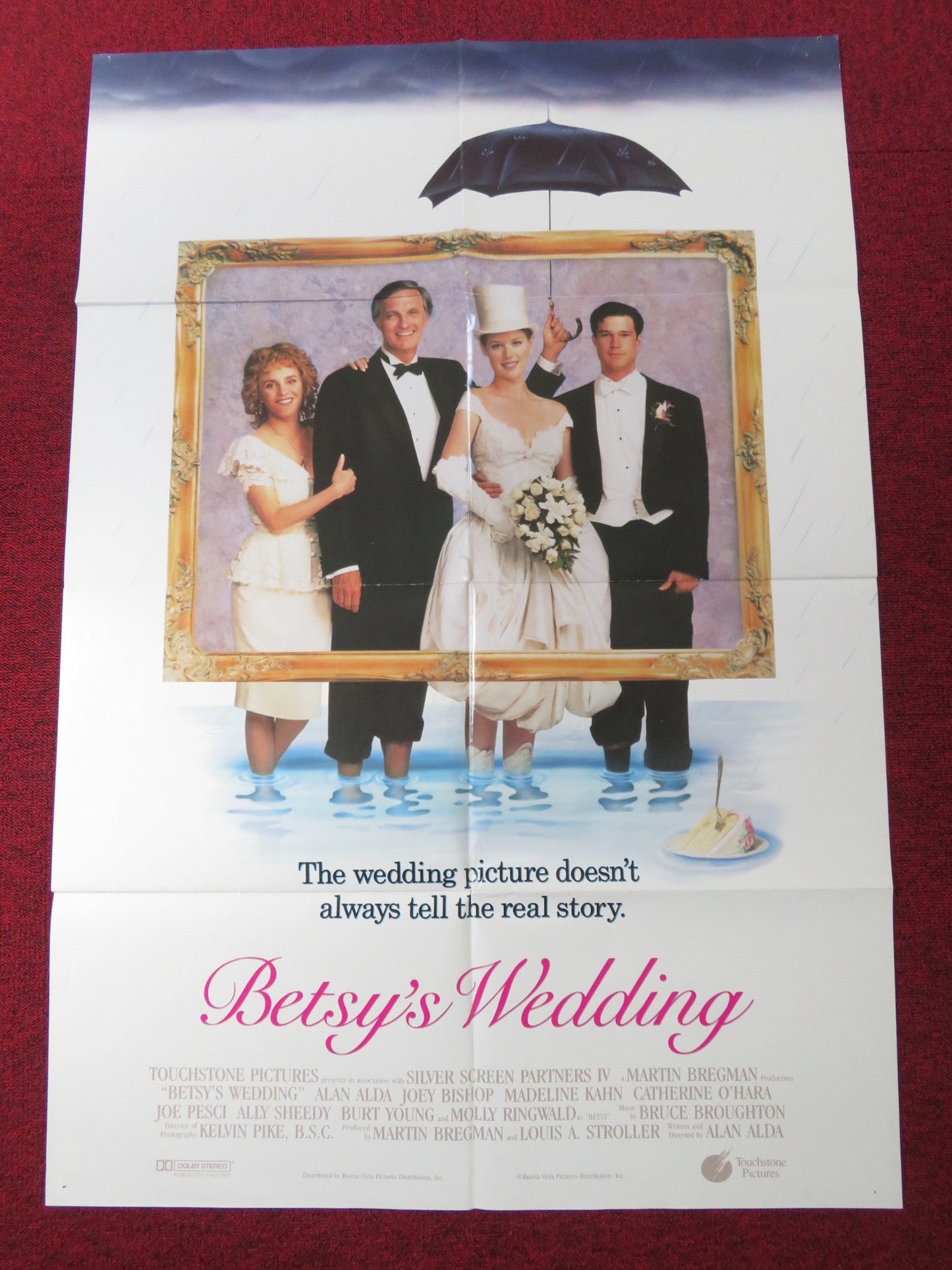 BETSY'S WEDDING FOLDED US ONE SHEET POSTER ALAN ALDA MOLLY RINGWALD 1990 Rendezvous Cinema Movie posters