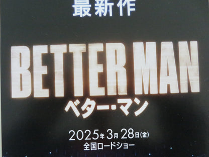 BETTER MAN JAPANESE CHIRASHI (B5) POSTER ROBBIE WILLIAMS JONNO DAVIES 2024 Movie posters
