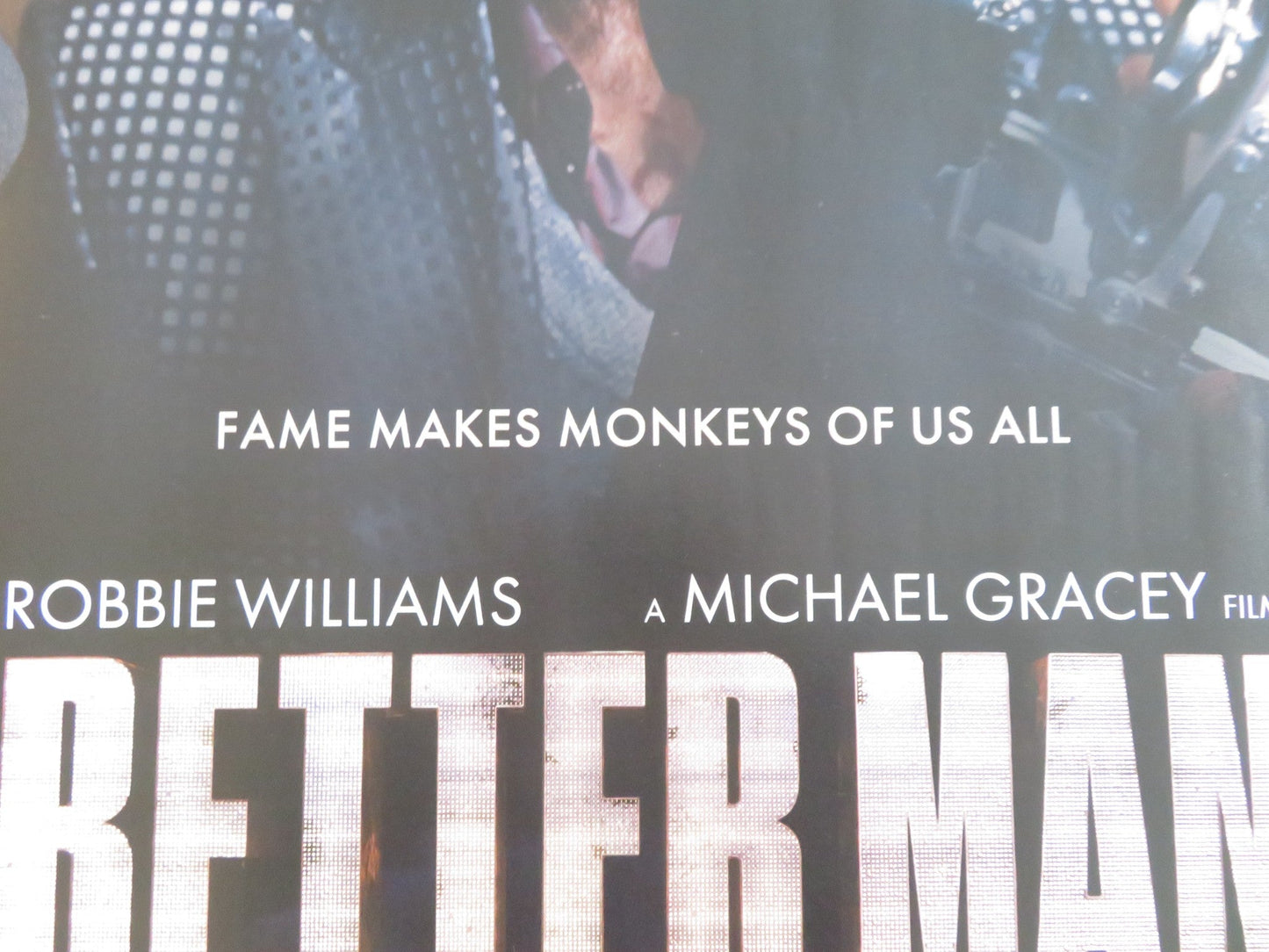 BETTER MAN UK QUAD ROLLED POSTER ROBBIE WILLIAMS STEVE PEMBERTON 2024 Rendezvous Cinema Movie posters