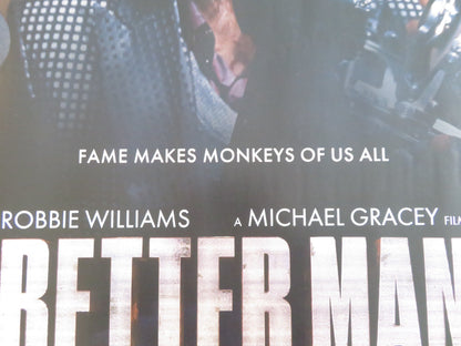 BETTER MAN UK QUAD ROLLED POSTER ROBBIE WILLIAMS STEVE PEMBERTON 2024 Rendezvous Cinema Movie posters