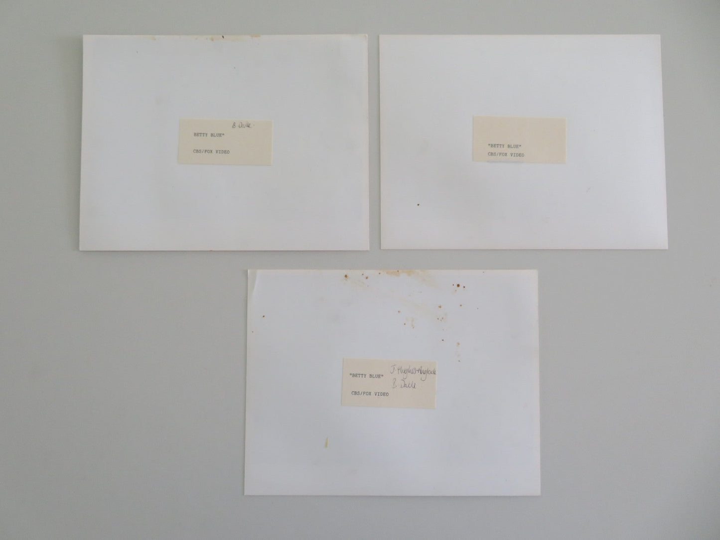 Betty Blue - B Movie Still Photo Lot Of 3 Beatrice Dalle Jean - Hugues Anglade 1986 Movie posters