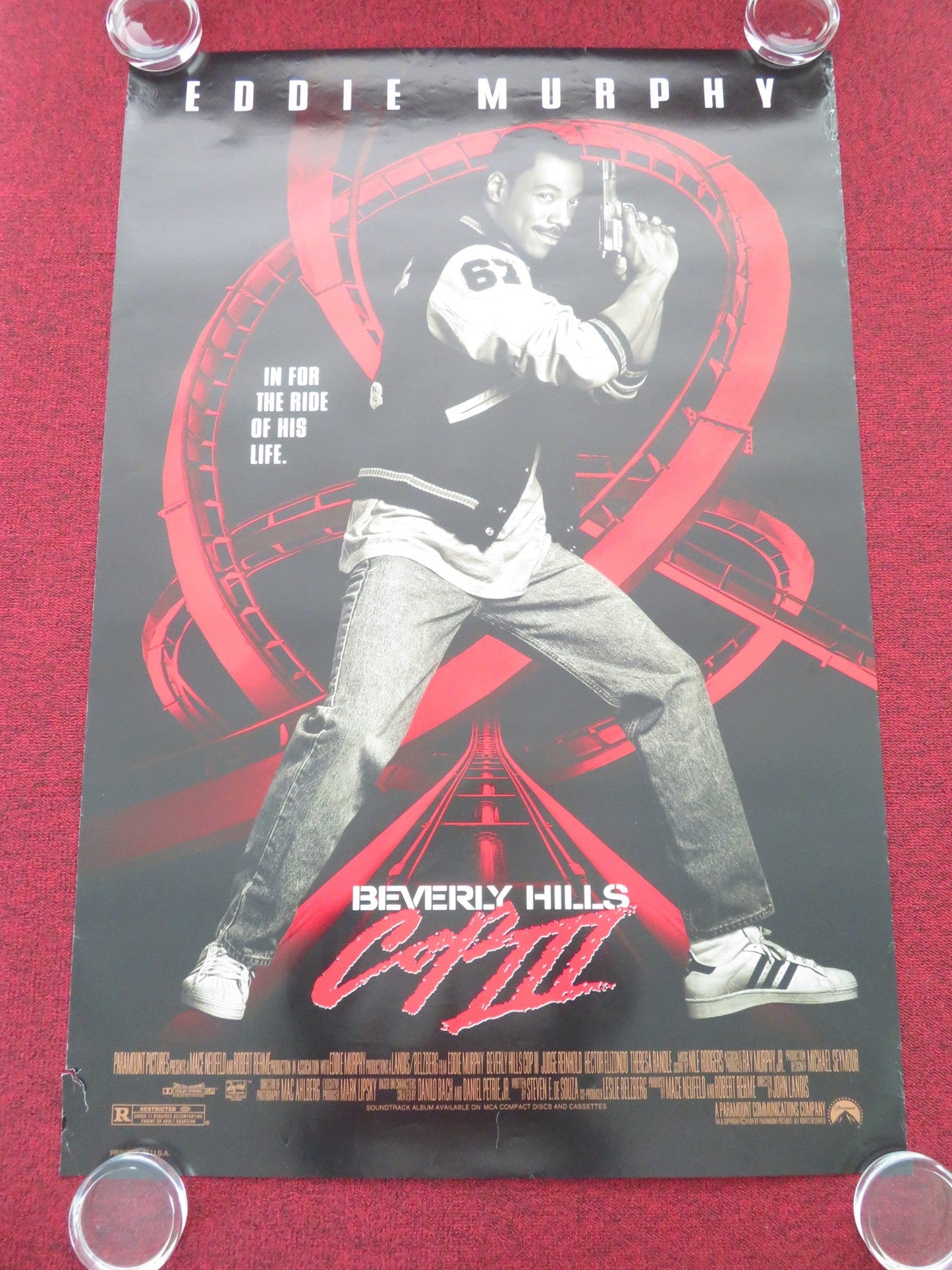 Beverly Hills Cop III US One Sheet Rolled Poster Eddie Murphy Joey Travolta 1994 Movie posters