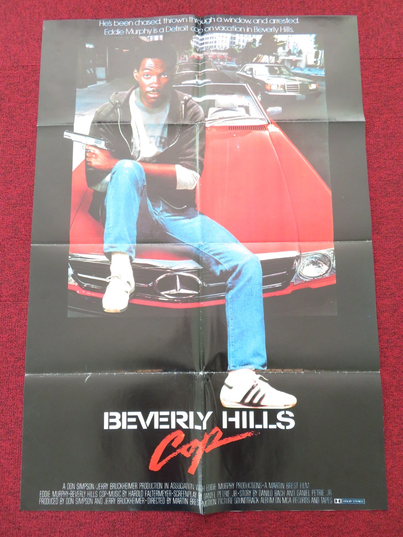 Beverly Hills Cop Lebanese Poster Folded Eddie Murphy Judge Reinhold 1984 Movie posters