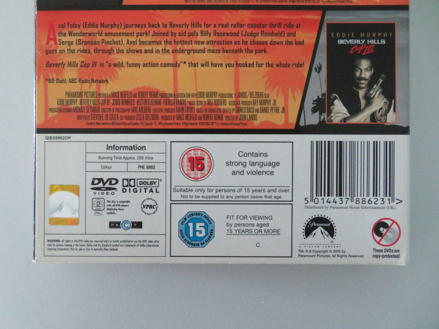 Beverly Hills Cop - The Complete Line Up (DVD BoxSet) Eddie Murphy 1984 Region 2 Movie posters