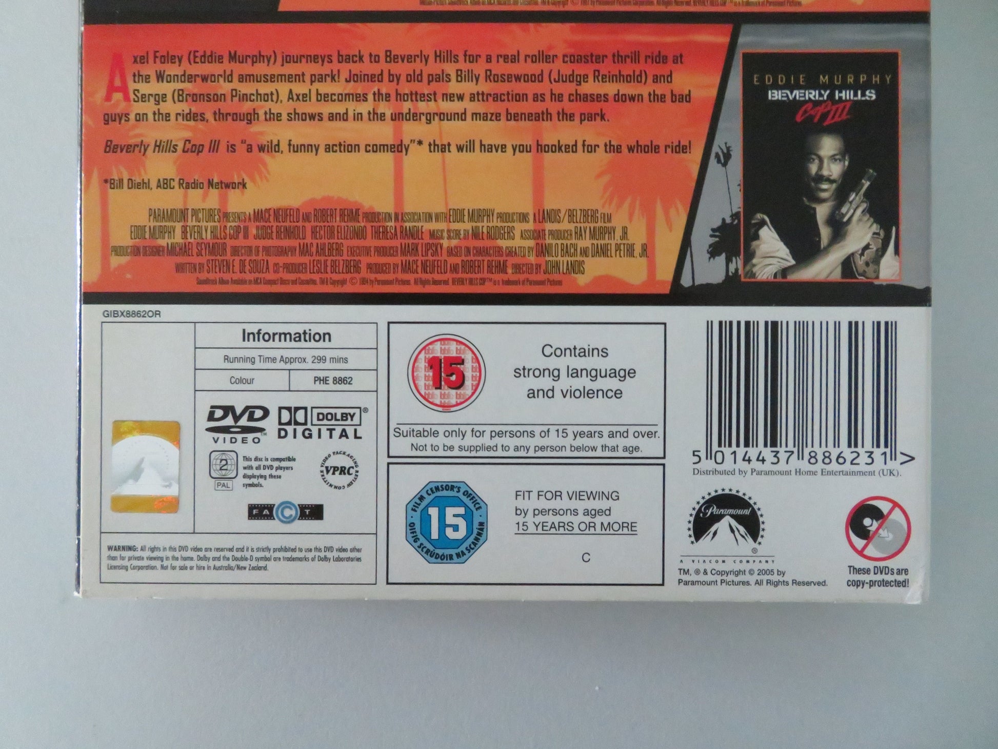 Beverly Hills Cop - The Complete Line Up (DVD BoxSet) Eddie Murphy 1984 Region 2 Movie posters
