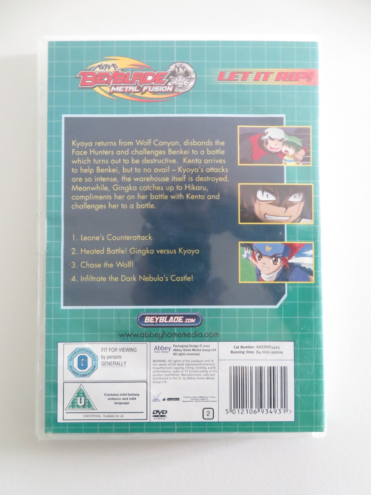 BEYBLADE METAL FUSION VOLUME 3 (DVD) ROB TINKLER JASON DELINE 2012 REGION 2 Movie posters