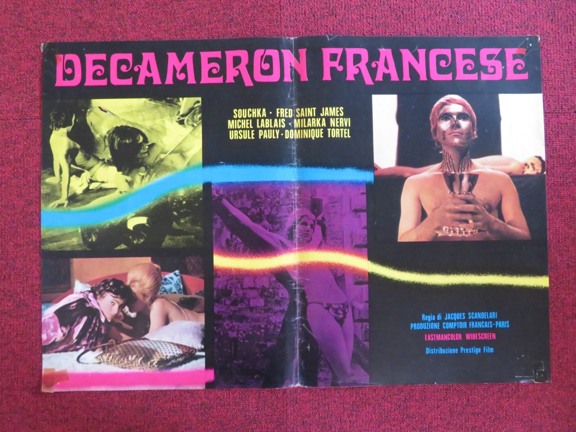 BEYOND LOVE AND EVIL - A ITALIAN FOTOBUSTA POSTER SOUCHKA FRED SAINT JAMES 1969 Rendezvous Cinema Movie posters