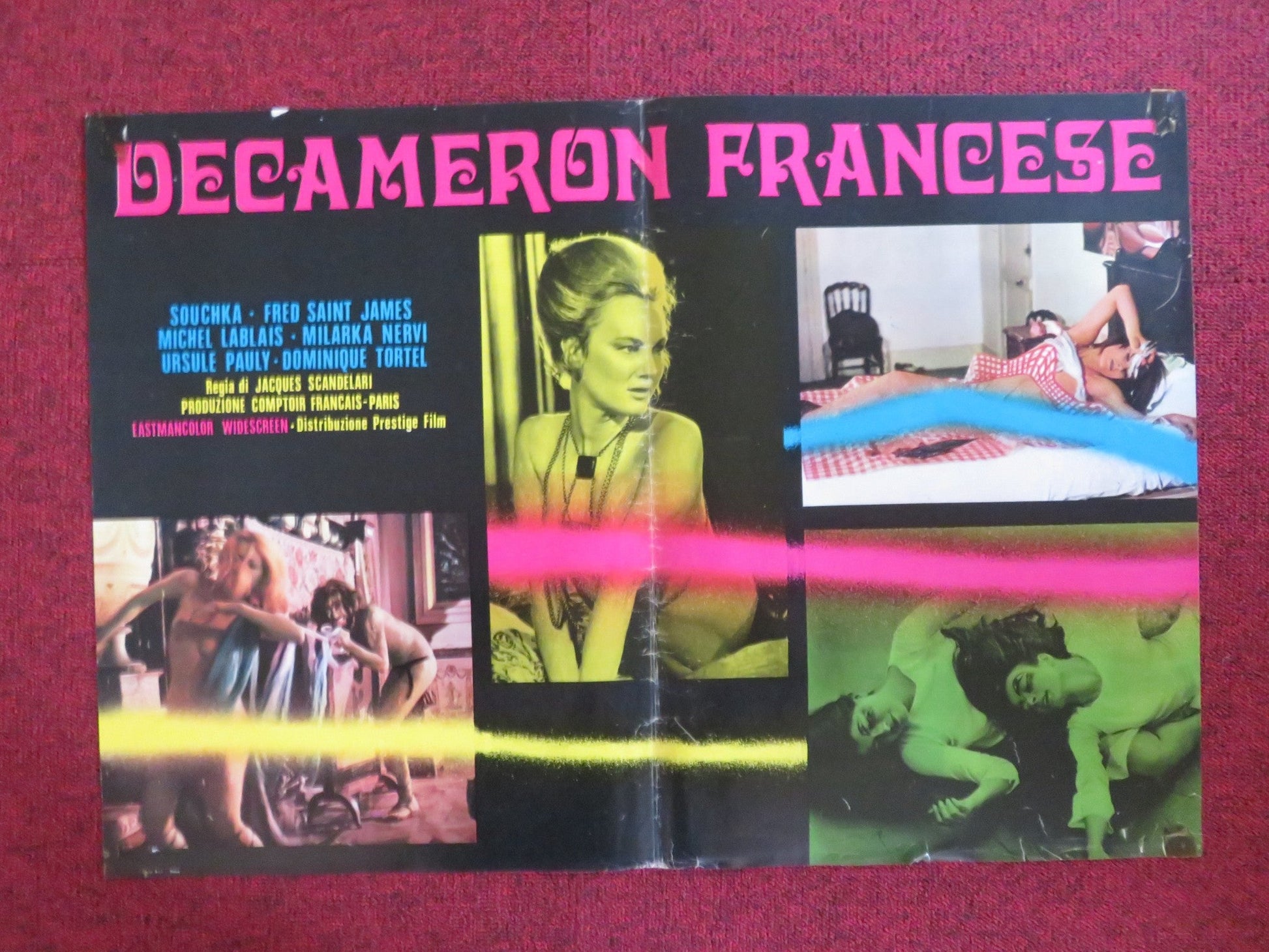 BEYOND LOVE AND EVIL - C ITALIAN FOTOBUSTA POSTER SOUCHKA FRED SAINT JAMES 1969 Rendezvous Cinema Movie posters