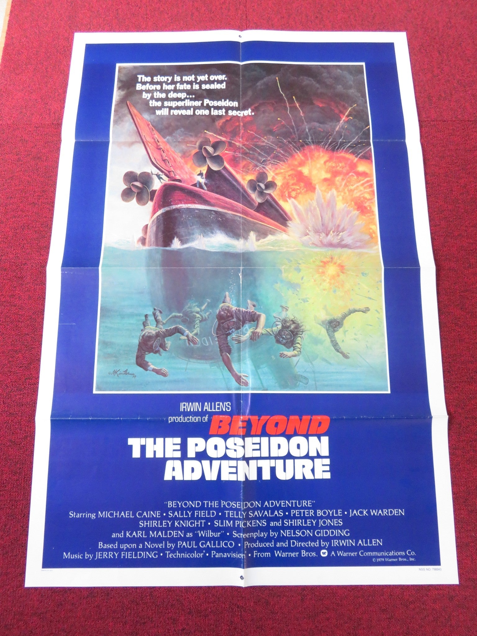 BEYOND THE POSEIDON ADVENTURE - B FOLDED US ONE SHEET POSTER MICHAEL CAINE 1979 Rendezvous Cinema Movie posters