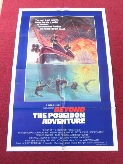BEYOND THE POSEIDON ADVENTURE - B FOLDED US ONE SHEET POSTER MICHAEL CAINE 1979 Rendezvous Cinema Movie posters