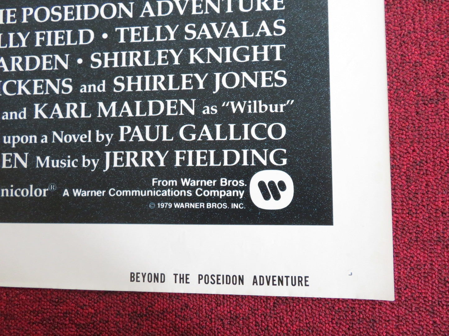 BEYOND THE POSEIDON ADVENTURE - B FOLDED US ONE SHEET POSTER MICHAEL CAINE 1979 Rendezvous Cinema Movie posters