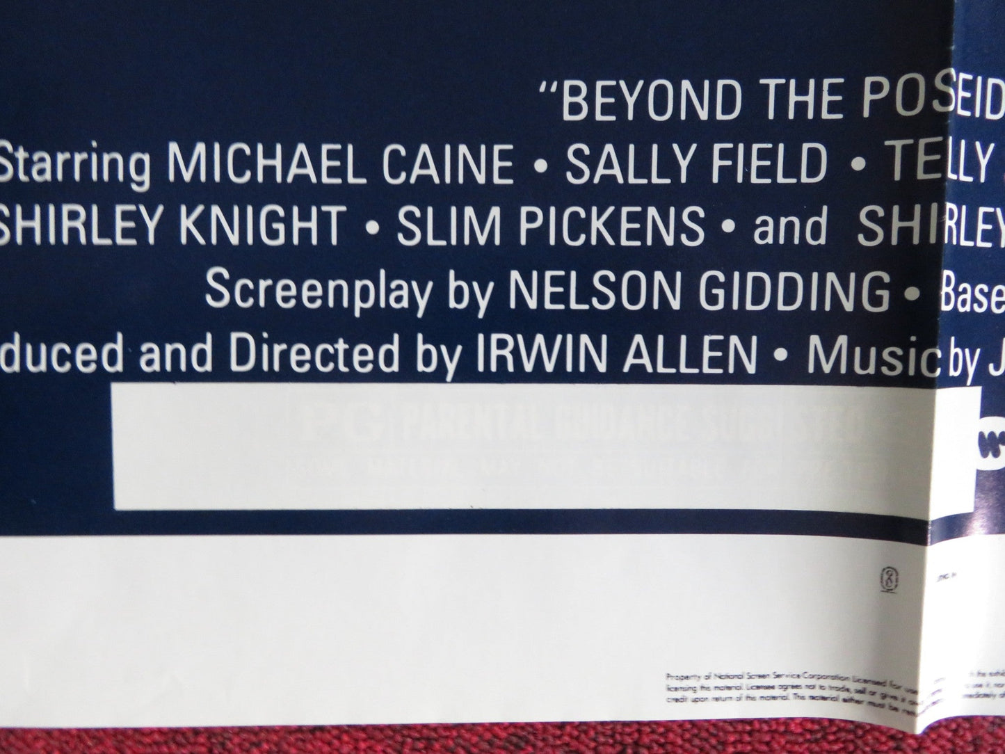 BEYOND THE POSEIDON ADVENTURE - C FOLDED US ONE SHEET POSTER MICHAEL CAINE 1979 Rendezvous Cinema Movie posters