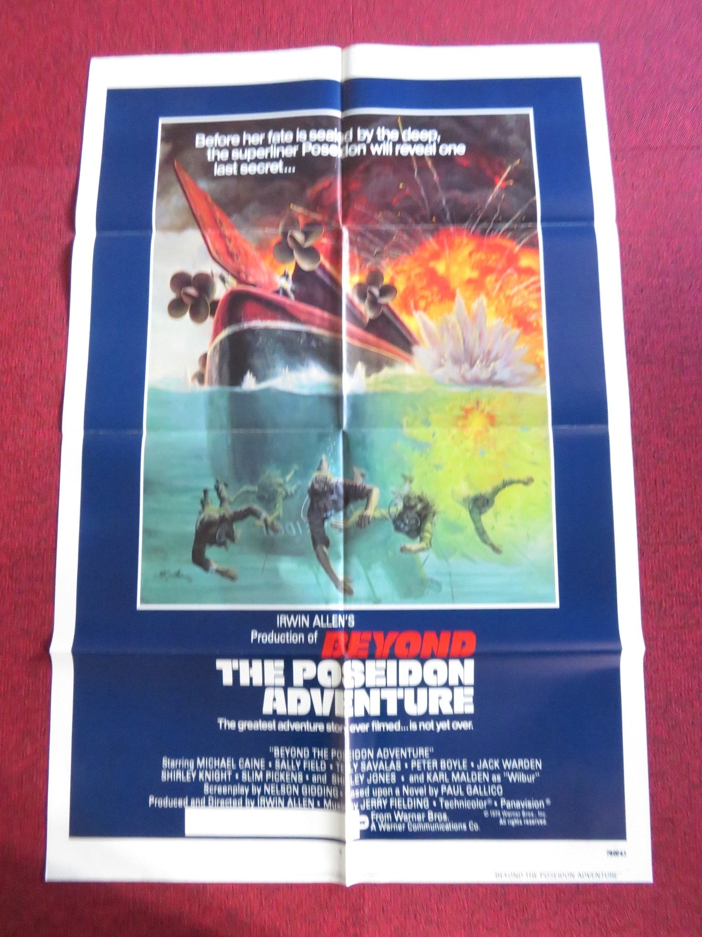 BEYOND THE POSEIDON ADVENTURE - C FOLDED US ONE SHEET POSTER MICHAEL CAINE 1979 Rendezvous Cinema Movie posters