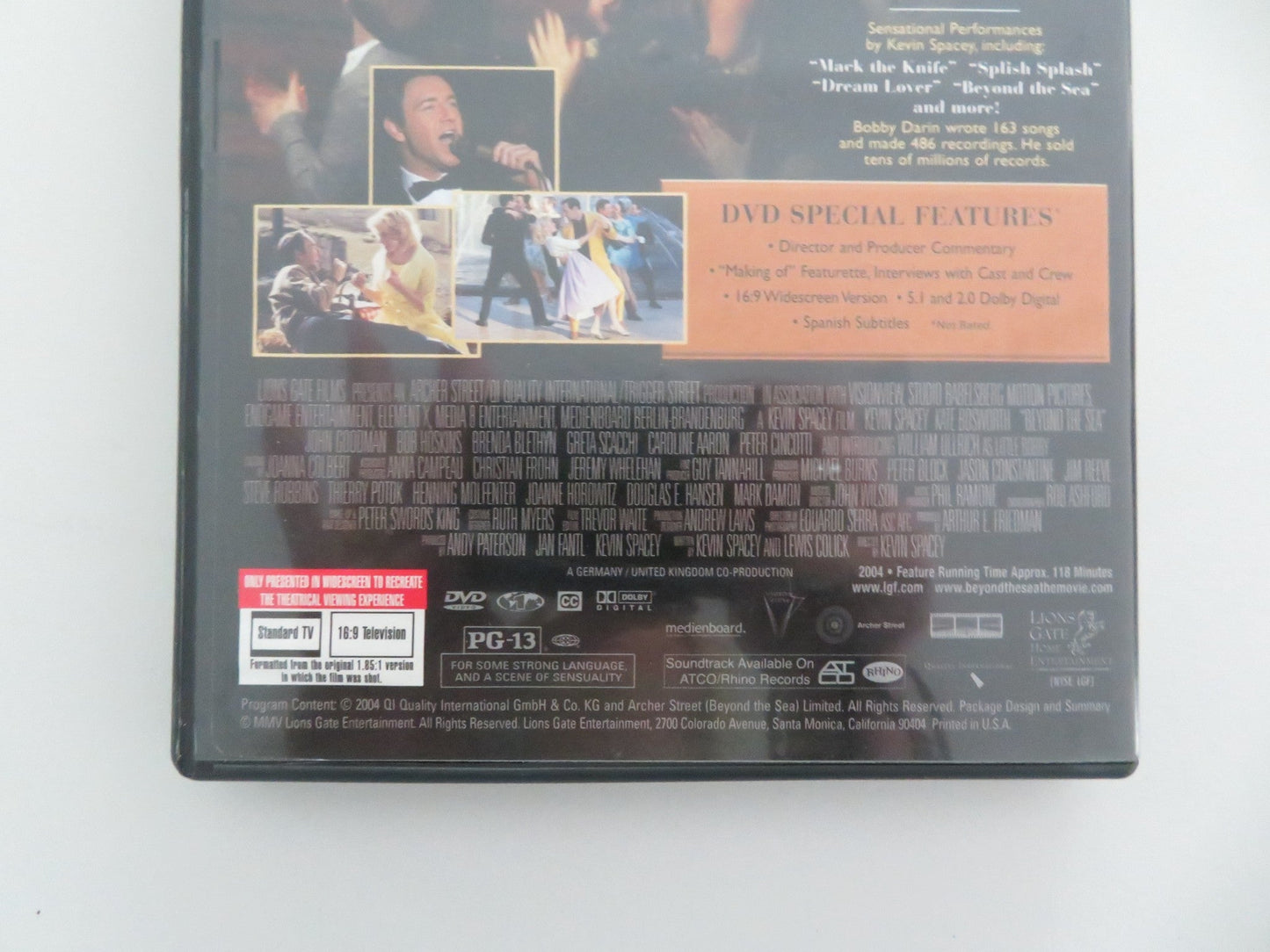 BEYOND THE SEA - B (DVD) KEVIN SPACEY KATE BOSWORTH 2004 REGION 1 Movie posters