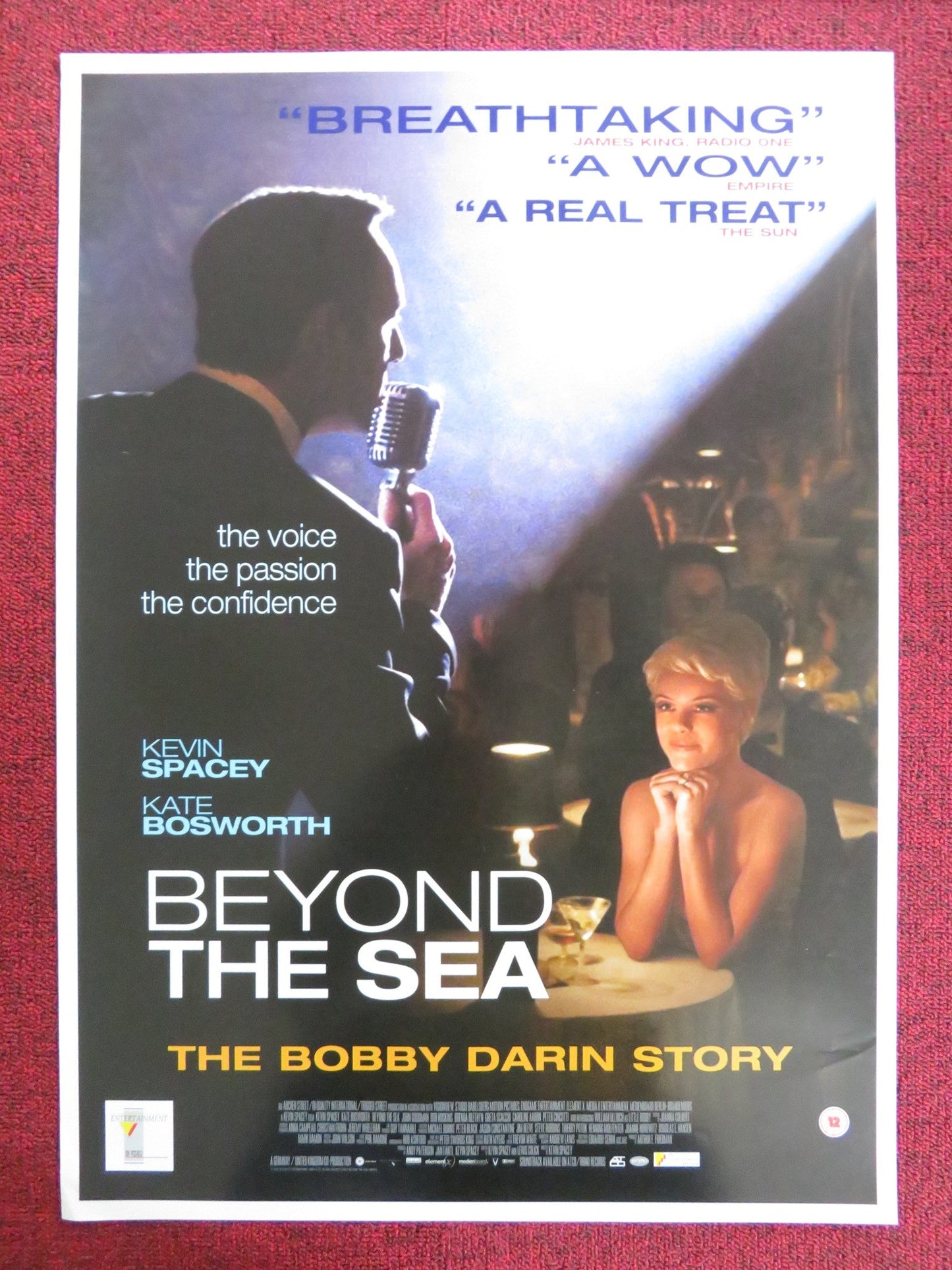 BEYOND THE SEA VHS POSTER ROLLED KEVIN SPACEY KATE BOSWORTH 2004 Rendezvous Cinema Movie posters