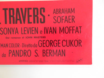 BHOWANI JUNCTION - B ITALIAN FOTOBUSTA POSTER AVA GARDNER STEWART GRANGER 1956 Rendezvous Cinema Movie posters